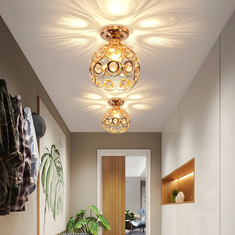 Lampada da soffitto Ballo – Ferro & Vetro – Bianco – Ø30 cm – Design elegante per soggiorno e camera da letto