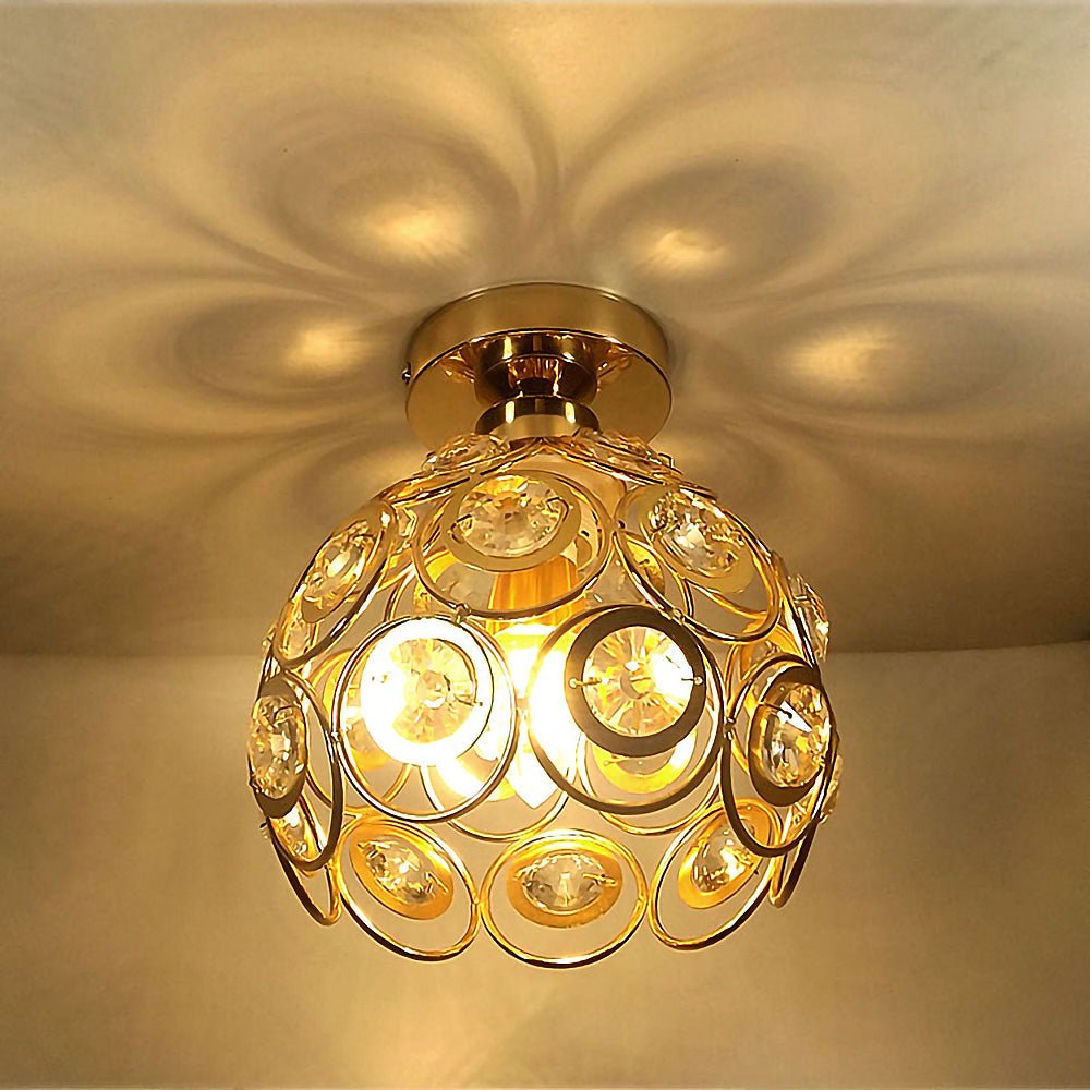 Lampada da soffitto Ballo – Ferro & Vetro – Bianco – Ø30 cm – Design elegante per soggiorno e camera da letto