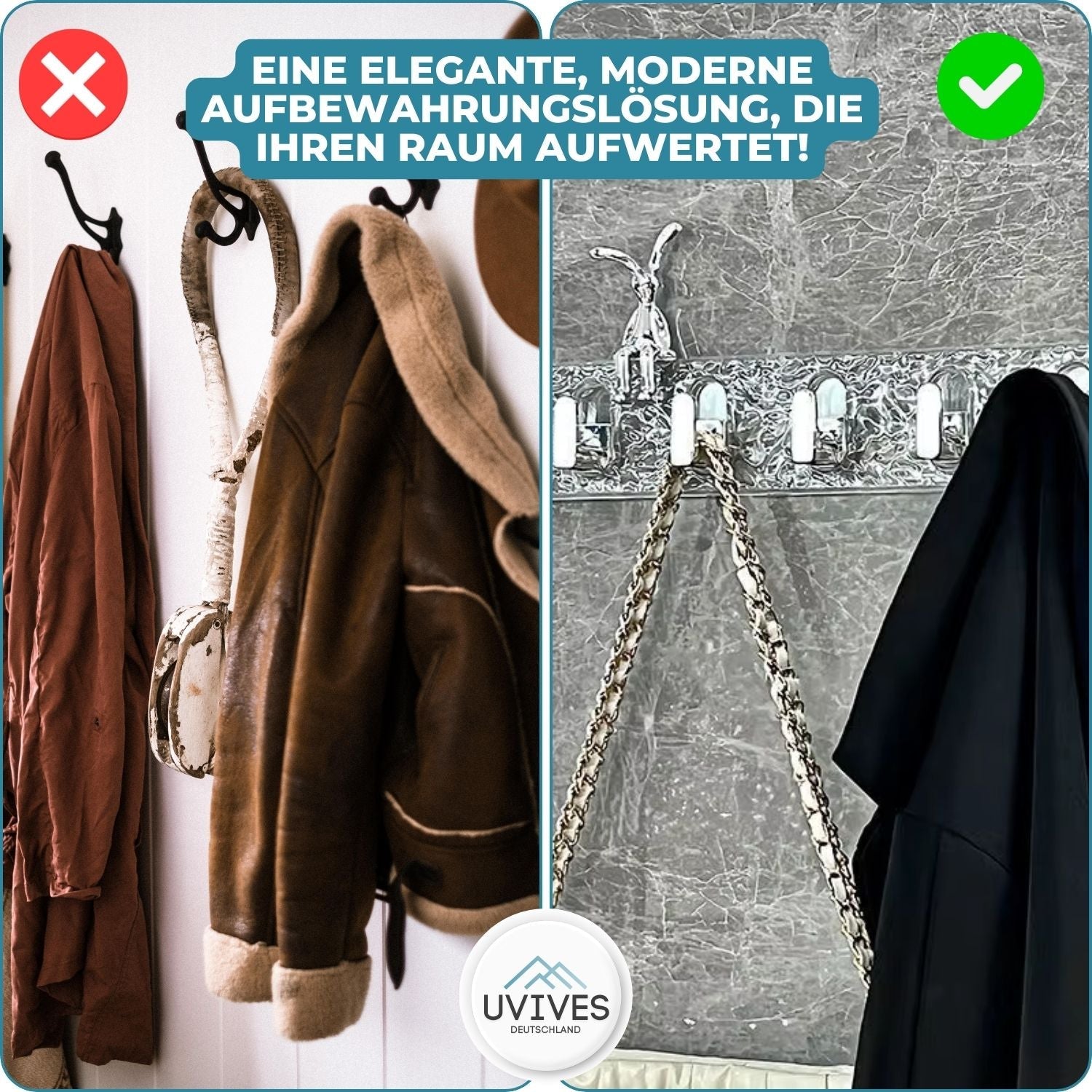 HookHold - Ganci a ventosa salvaspazio con design pieghevole regolabile