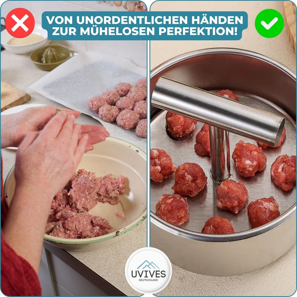 MeatShaper - Stampino in acciaio inox per polpette in cucina