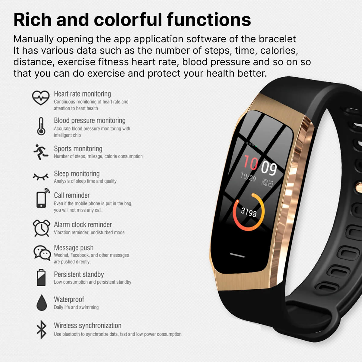 VitaTrack Smartwatch per Metriche di Salute con Monitoraggio Attività
