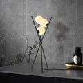 Bolaine Lampada da Terra – Metallo – Vetro Opaco – 3 Fonti di Luce – Design Moderno per il Soggiorno