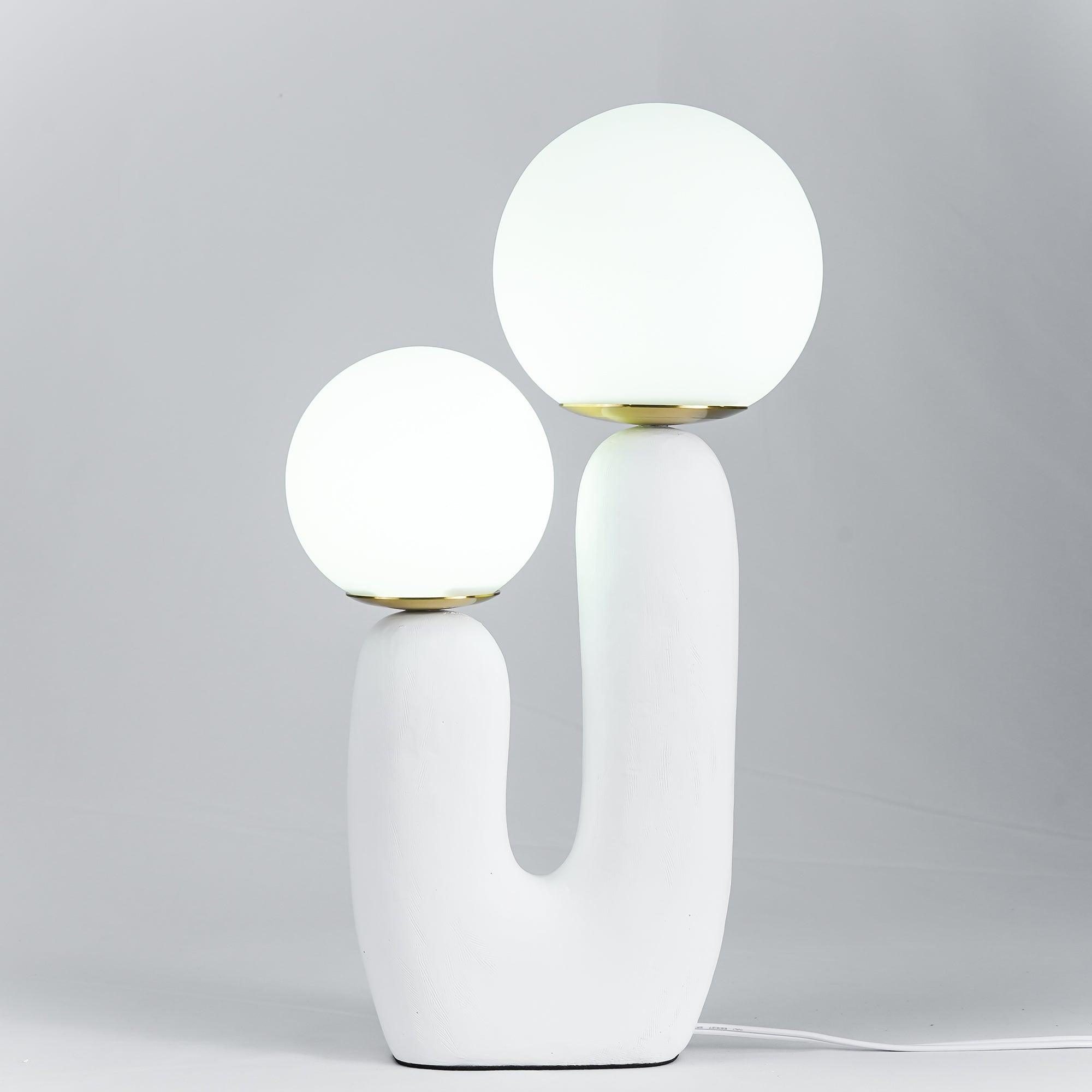 Lampada da Tavolo Bolo Bolo – Resina e Metallo – Verde/Rosa/Terracotta/Bianco – Design Moderno – Ideale per Soggiorno e Camera da Letto