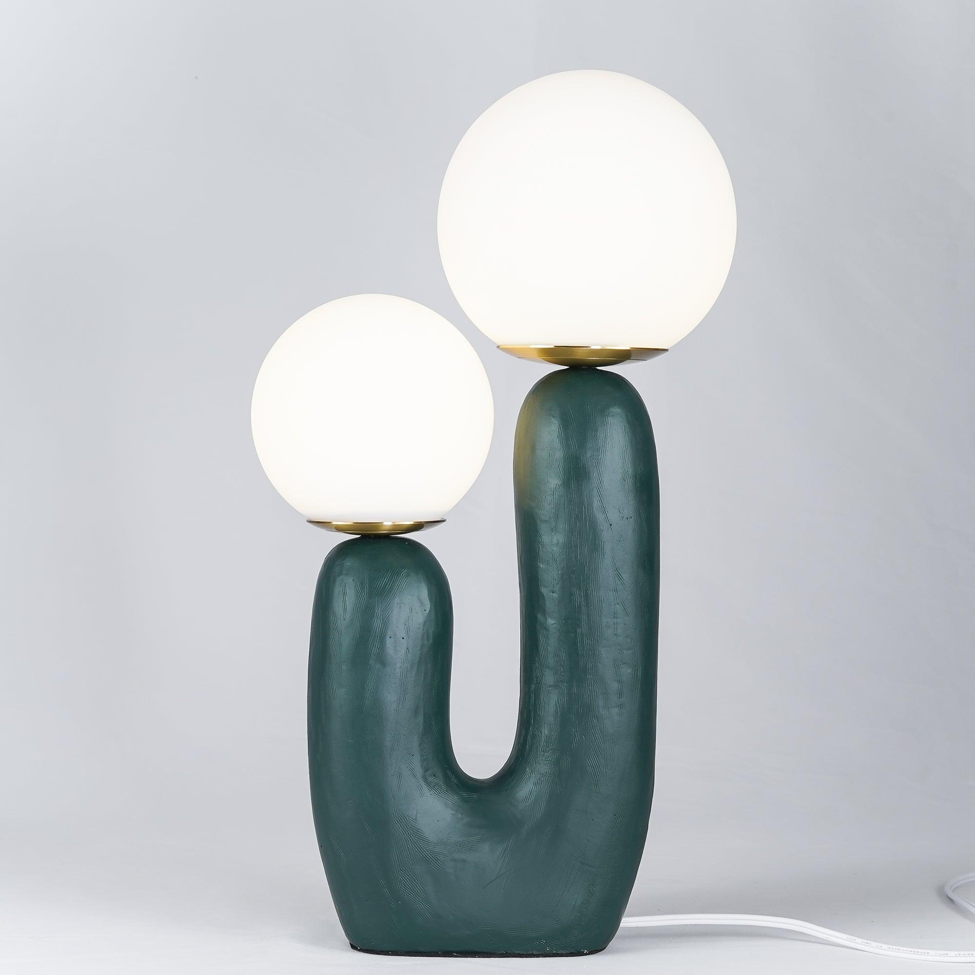 Lampada da Tavolo Bolo Bolo – Resina e Metallo – Verde/Rosa/Terracotta/Bianco – Design Moderno – Ideale per Soggiorno e Camera da Letto