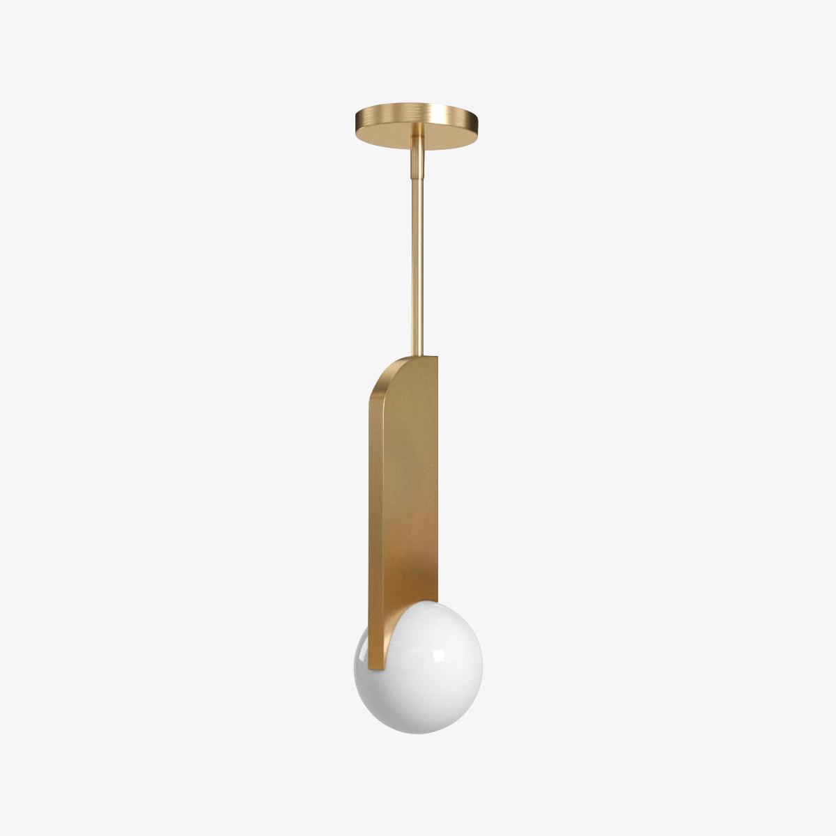 Lampada a sospensione Boso – Vetro – Trasparente – Ø 30 cm – Scultorea