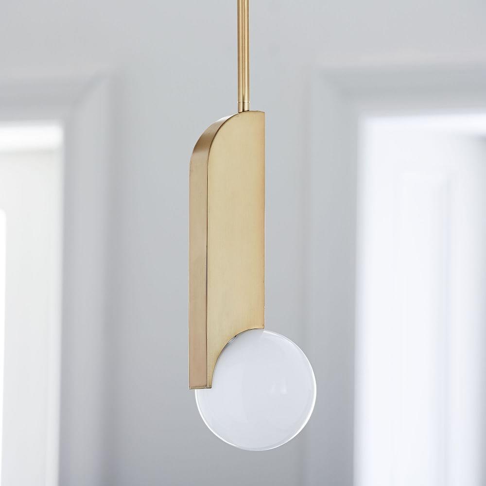 Lampada a sospensione Boso – Vetro – Trasparente – Ø 30 cm – Scultorea