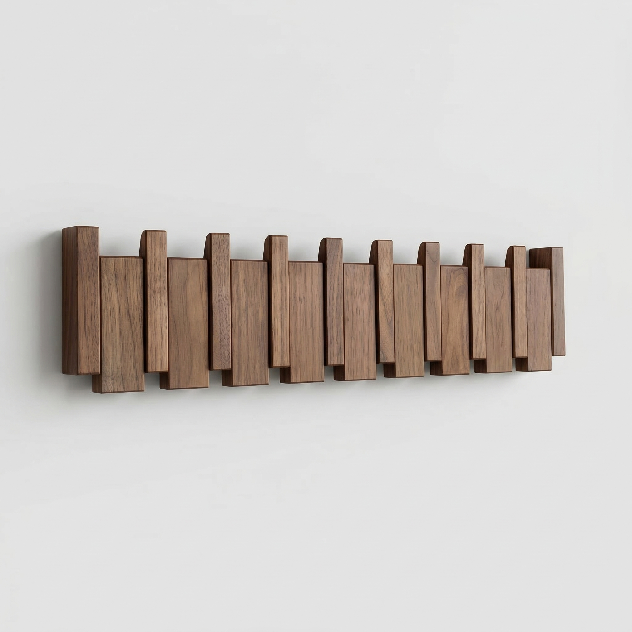 Appendiabiti da Parete Legno Ganci Pieghevoli Design