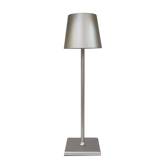 Lampada da tavolo Callon – Metallo – Nero – 30 cm – Lampada touch wireless per design moderno