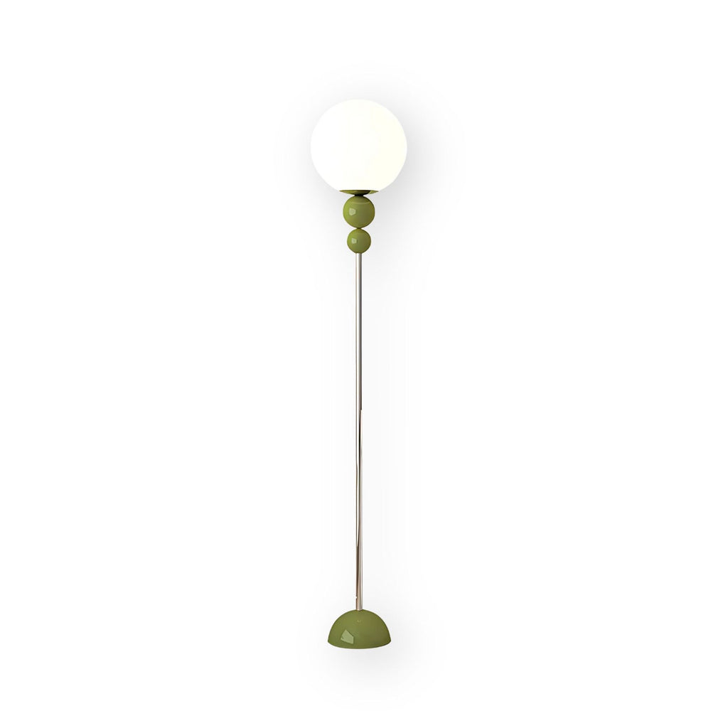 Lampada da terra Camvel – Vetro – Bianco – 150 cm – Design moderno per soggiorno e angolo lettura
