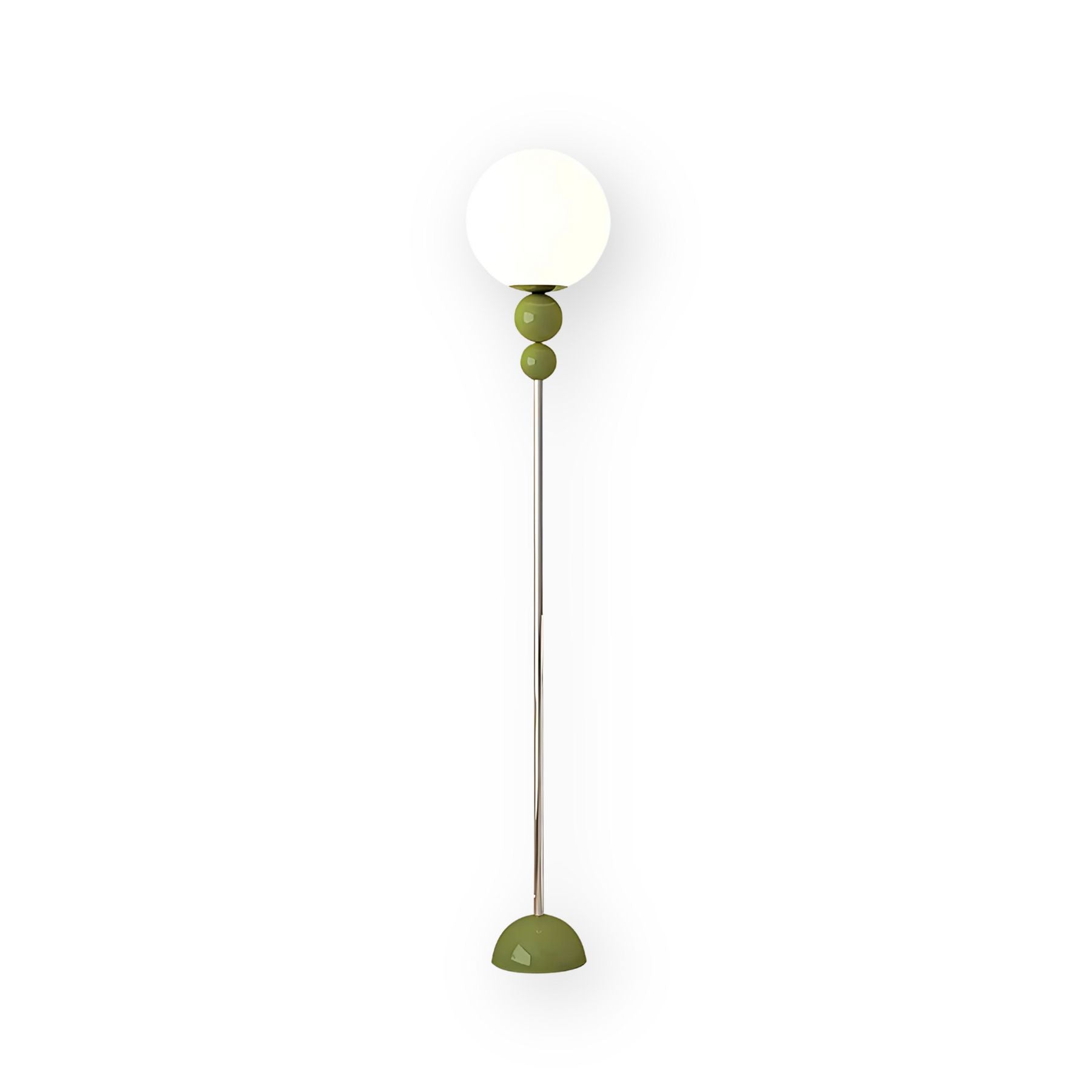 Lampada da terra Camvel – Vetro – Bianco – 150 cm – Design moderno per soggiorno e angolo lettura