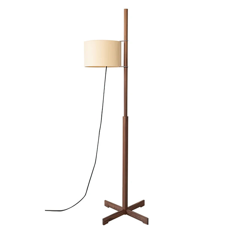 Casvani Lampada da Terra – Legno – Beige – 160 cm – Design Moderno per Soggiorno e Angolo Lettura