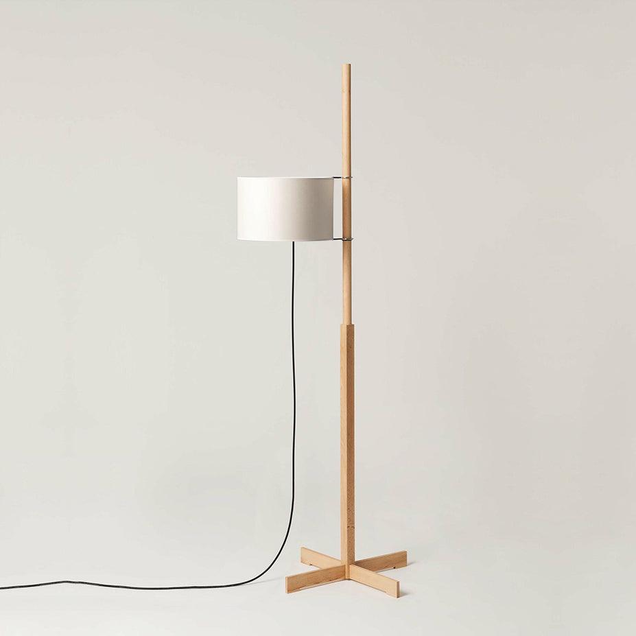Casvani Lampada da Terra – Legno – Beige – 160 cm – Design Moderno per Soggiorno e Angolo Lettura