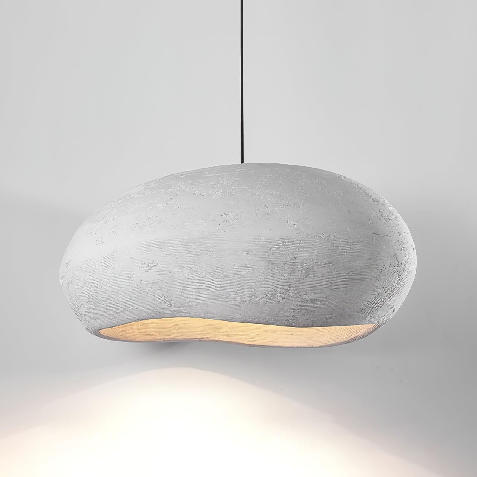 Lampada a sospensione Ceranno – Composito in schiuma – Bianco – Regolabile in altezza – Design moderno