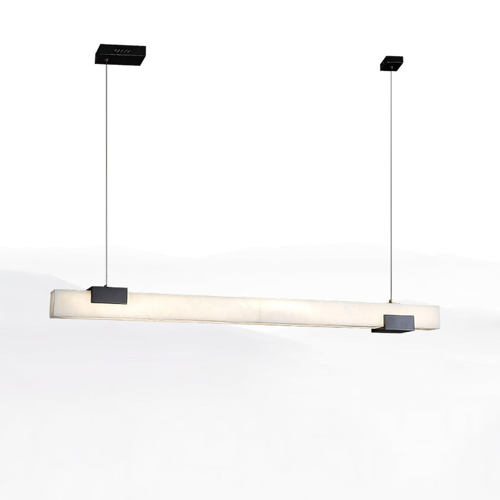Ceyri Lampadario – Alabastro & Ottone – Bianco – Ø 30 cm – Design Moderno