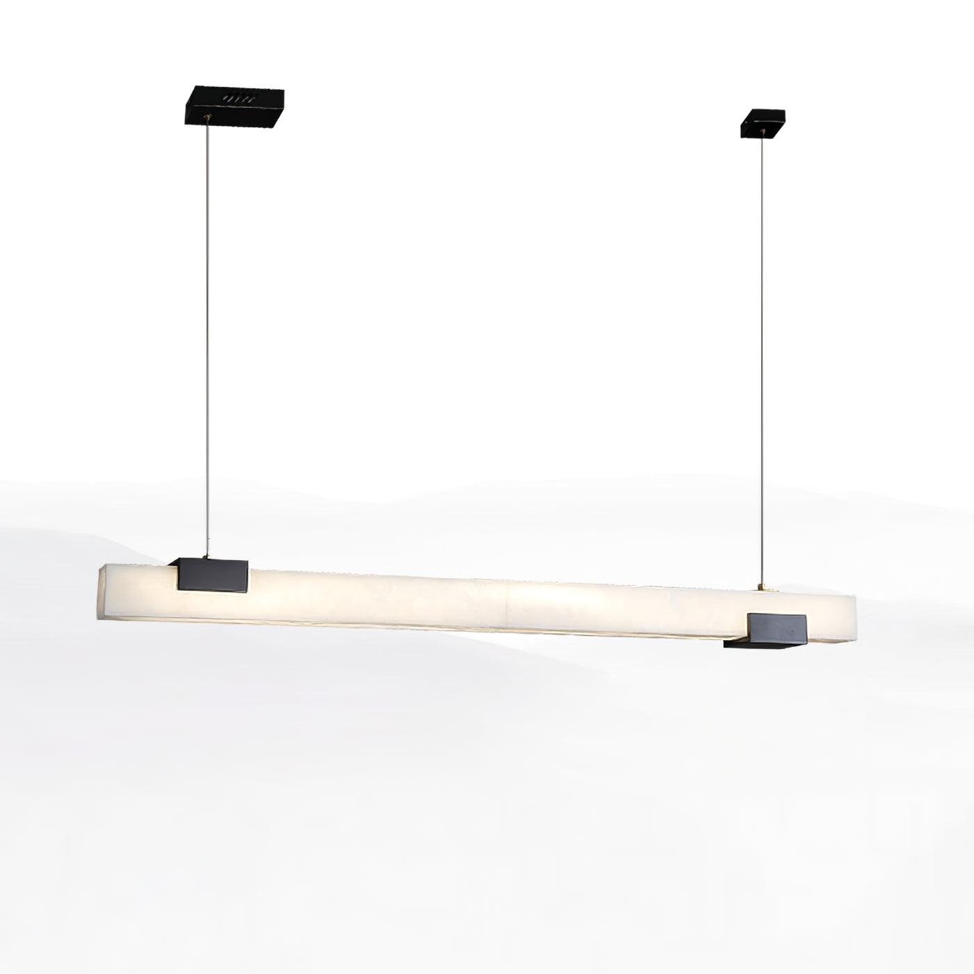 Ceyri Lampadario – Alabastro & Ottone – Bianco – Ø 30 cm – Design Moderno