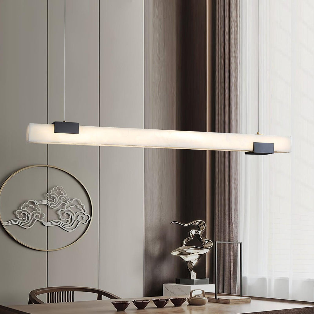 Ceyri Lampadario – Alabastro & Ottone – Bianco – Ø 30 cm – Design Moderno