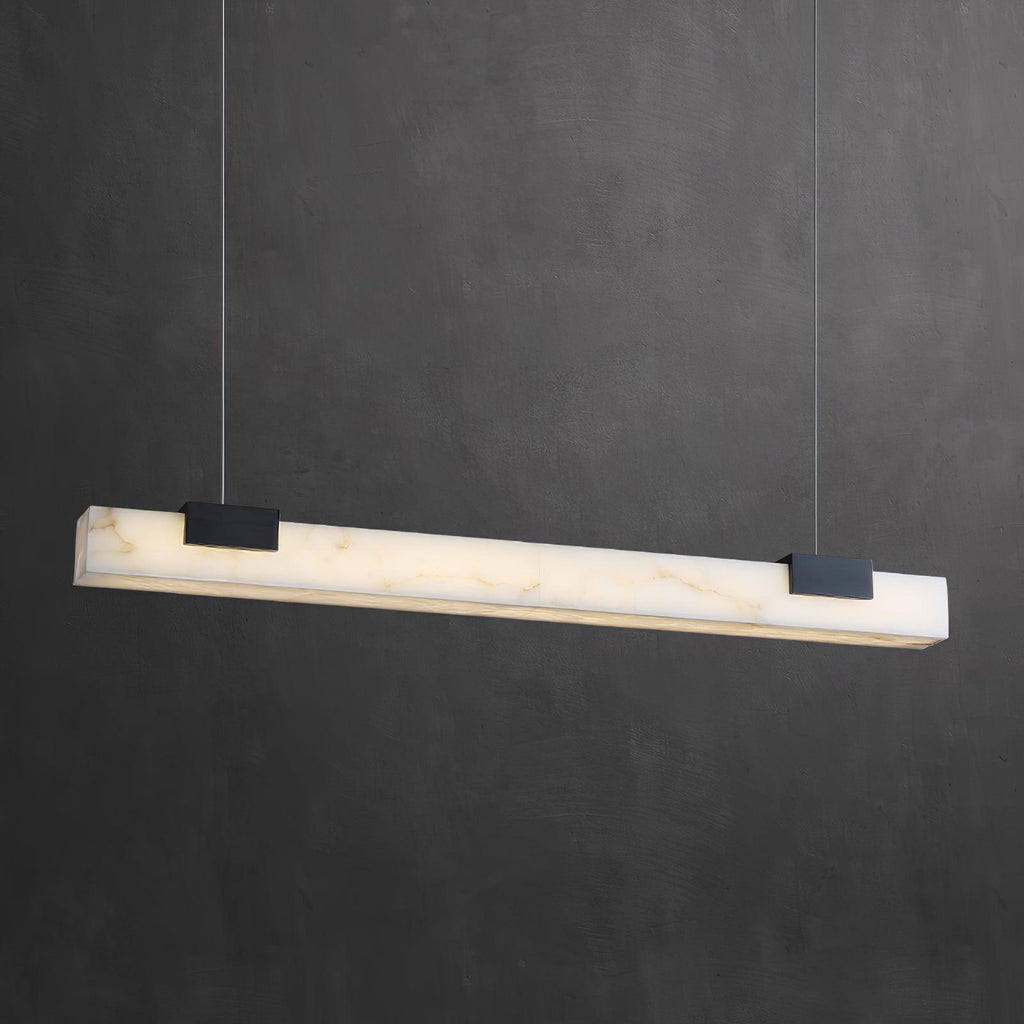 Ceyri Lampadario – Alabastro & Ottone – Bianco – Ø 30 cm – Design Moderno