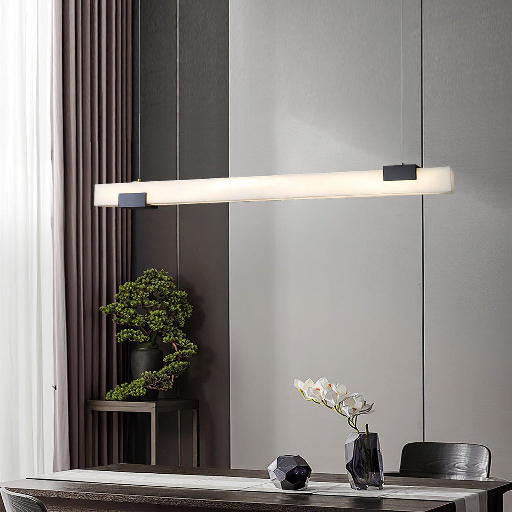 Ceyri Lampadario – Alabastro & Ottone – Bianco – Ø 30 cm – Design Moderno