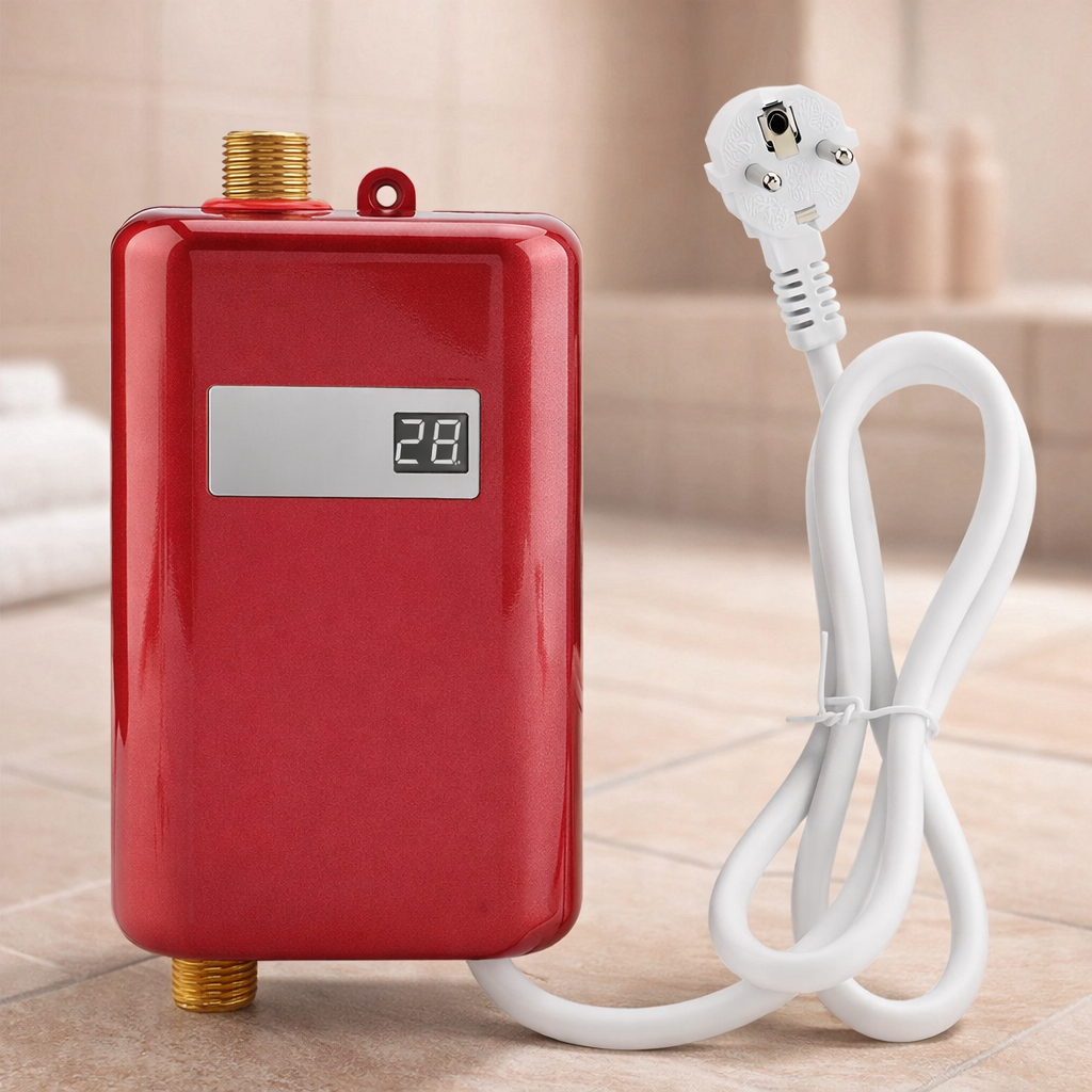 Scaldabagno Elettrico Senza Serbatoio Intelligente con Sicurezza per la Temperatura