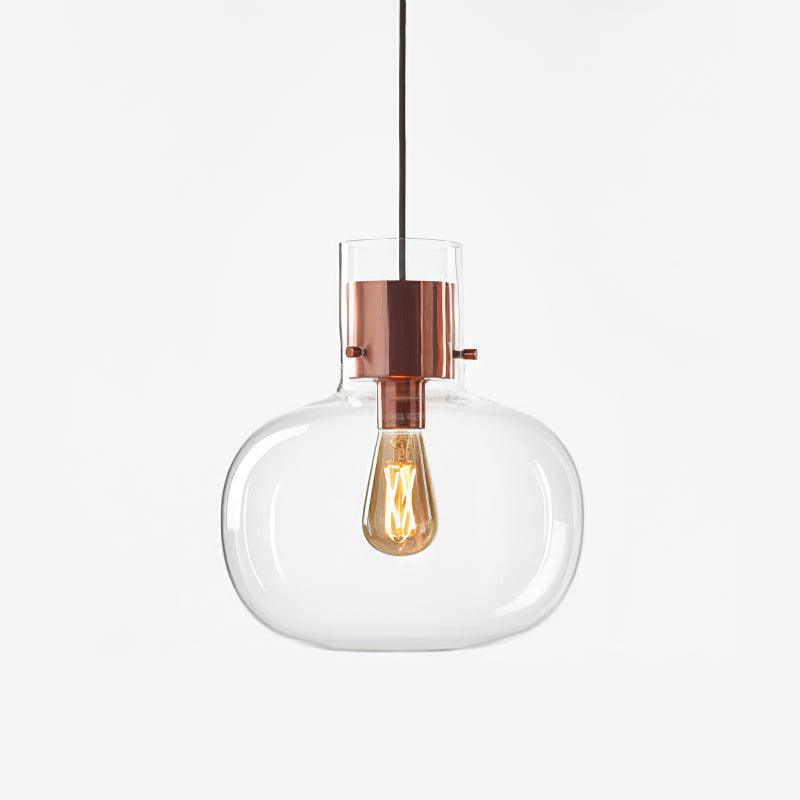 Cimbera Lampada a sospensione – Vetro – Trasparente/Grigio Fumo/Amber – Ø30 cm – Design Moderno