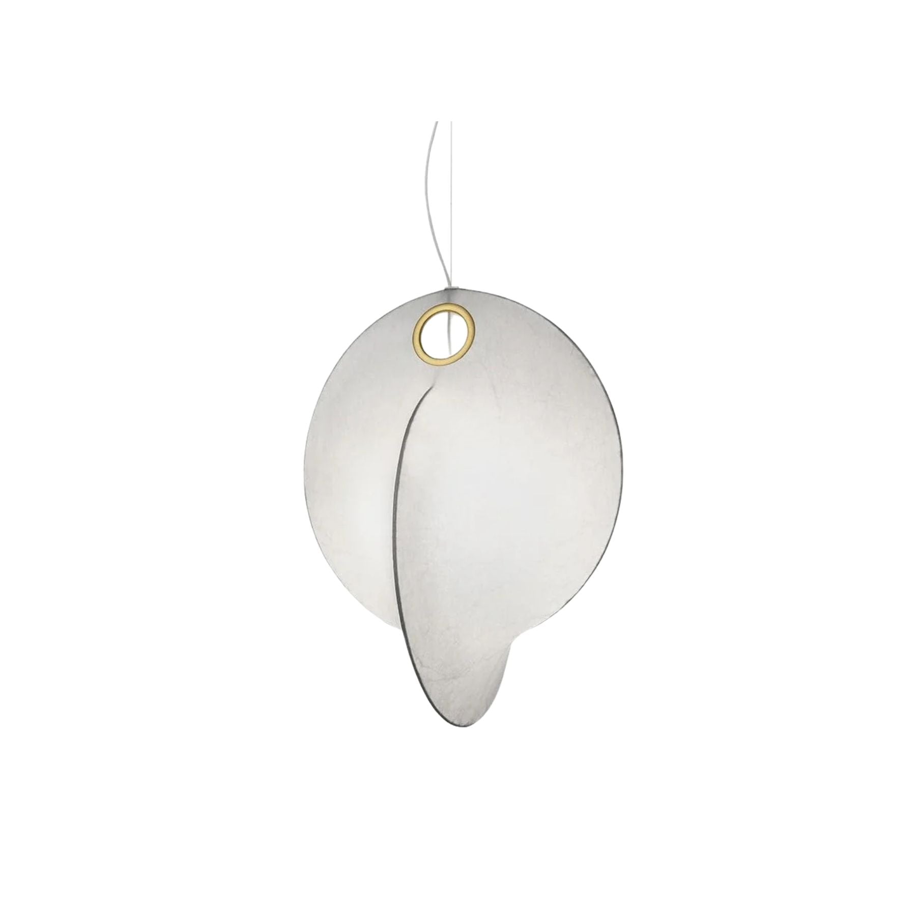 Cocazu Lampada a sospensione – Struttura in acciaio – Bianco – Ø 40 cm – Design moderno