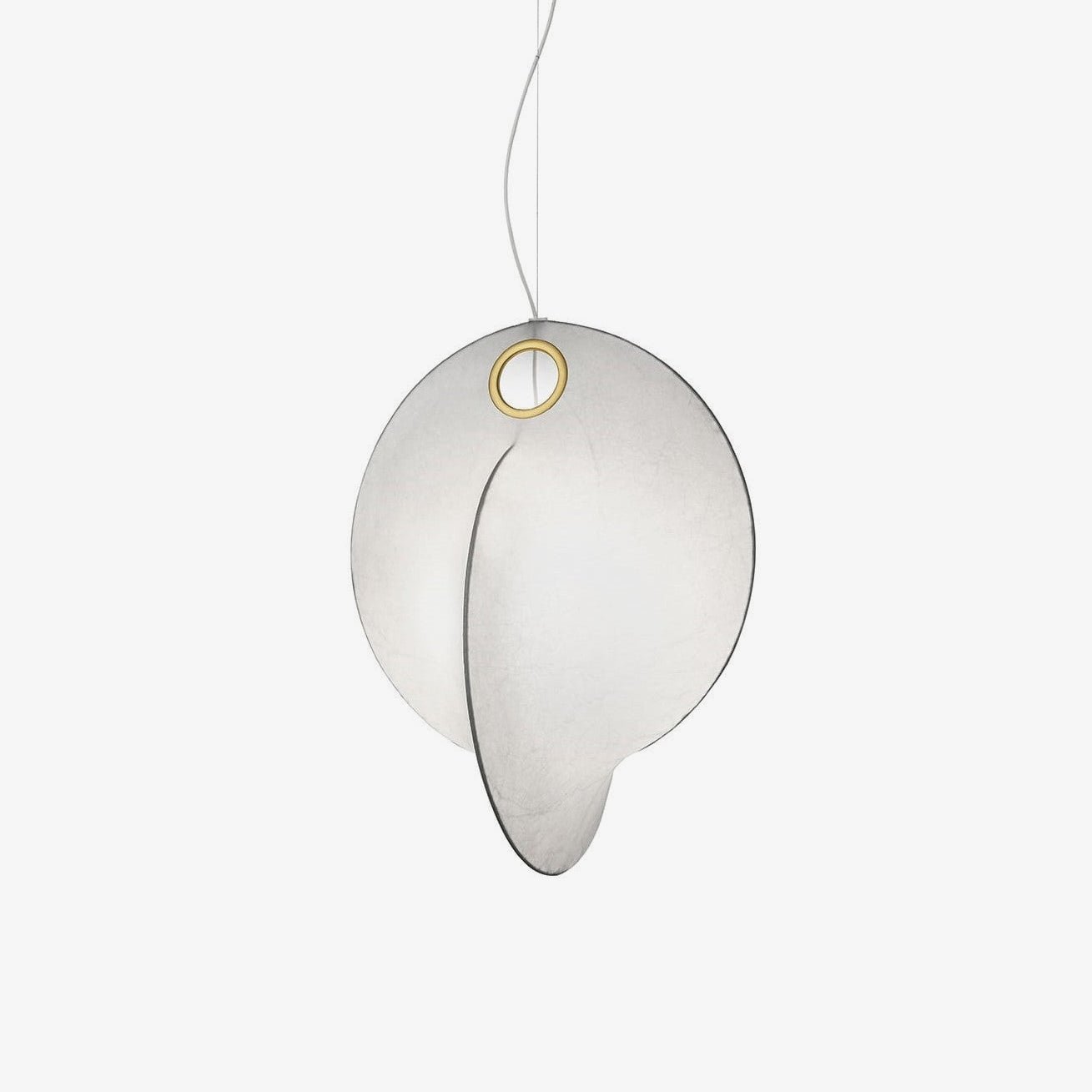 Cocazu Lampada a sospensione – Struttura in acciaio – Bianco – Ø 40 cm – Design moderno