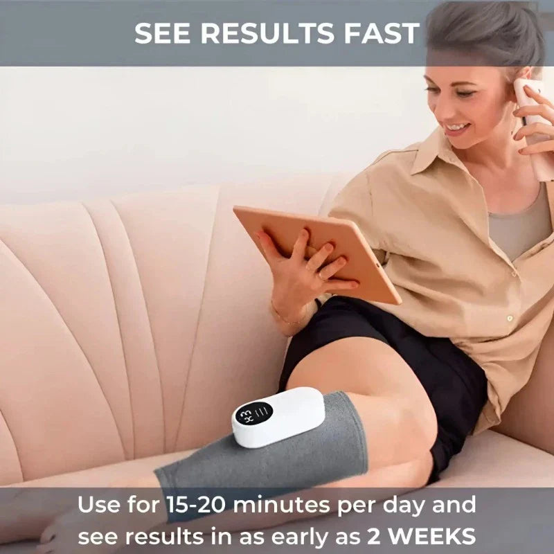 LegRelief Pro | Massaggiatore per Gambe e Polpacci Ricaricabile Senza Fili con Compressione d'Aria