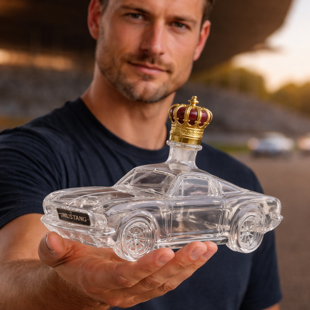 Decanter per Whiskey Mustang | Design Mustang | Vetro Fatto a Mano