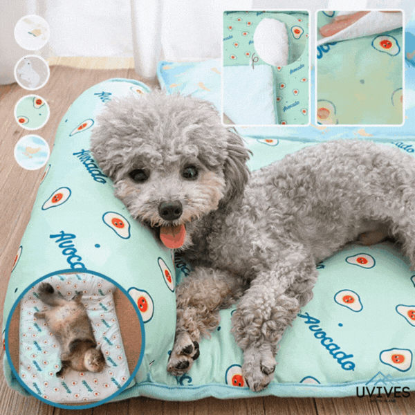 CoolPetty - Materassino refrigerante in seta di ghiaccio per cani e gatti