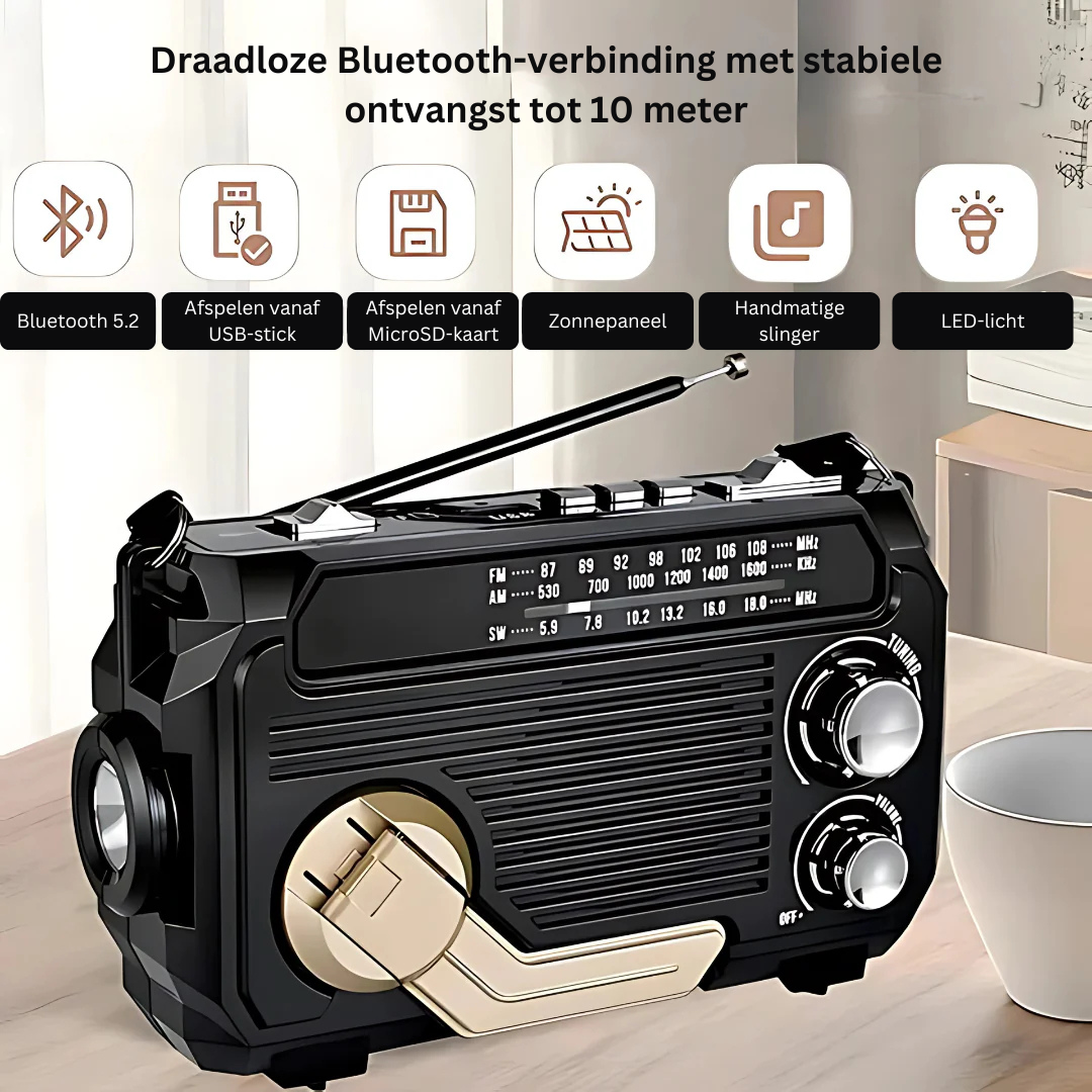 Serein | Noodradio con Powerbank – design elegante – suono ad alta fedeltà – ricaricabile