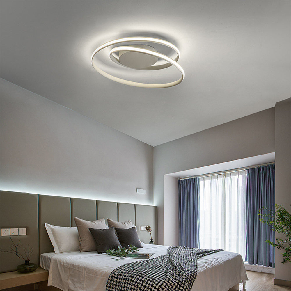 Lampada da soffitto – Ferro & Gel di silicone – Bianco – Ø 50 cm – Design moderno per soggiorno e sala da pranzo
