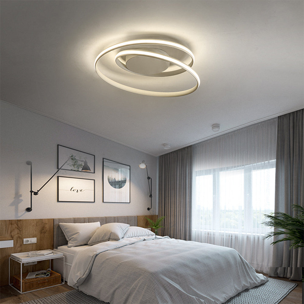 Lampada da soffitto – Ferro & Gel di silicone – Bianco – Ø 50 cm – Design moderno per soggiorno e sala da pranzo