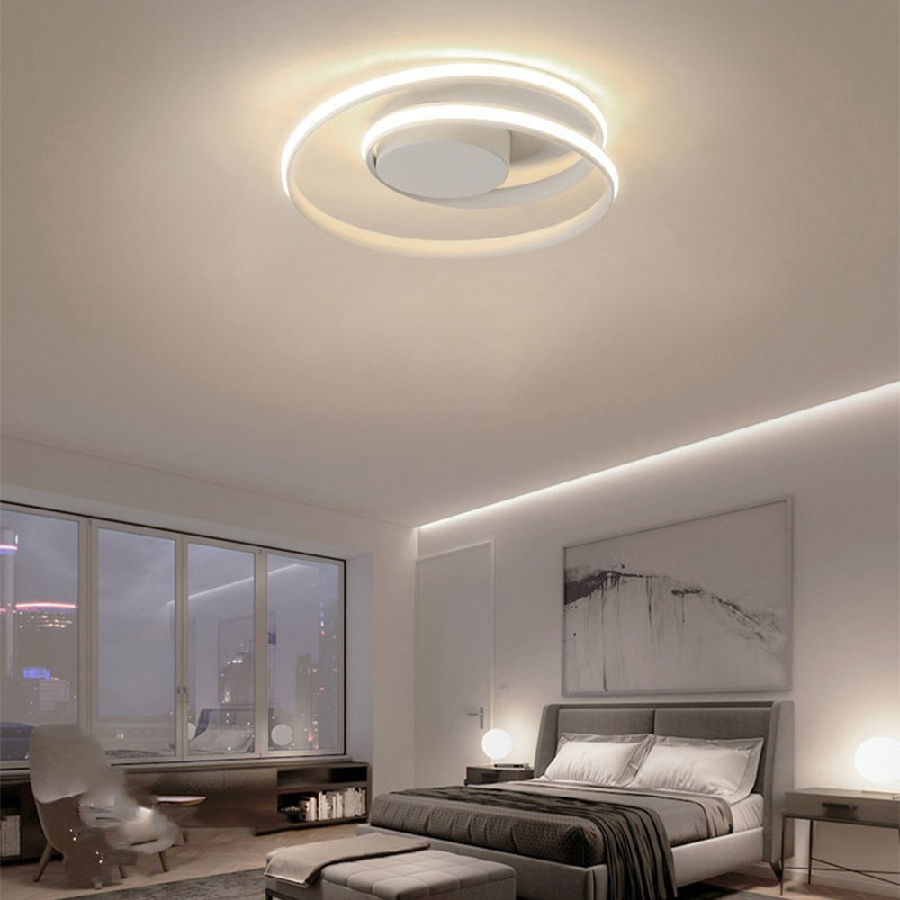 Lampada da soffitto – Ferro & Gel di silicone – Bianco – Ø 50 cm – Design moderno per soggiorno e sala da pranzo