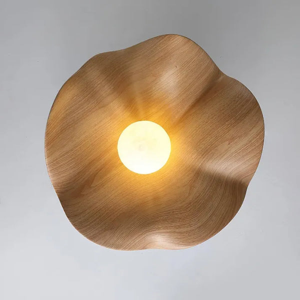 Lampada da soffitto – Resina e ferro – Toni naturali – Ø 28/40 cm – Design organico per soggiorno e camera da letto