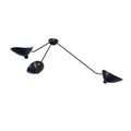 Lampada da soffitto designer – Metallo – Nero/Bianco – 5 punti luce – Stile industriale per soggiorno