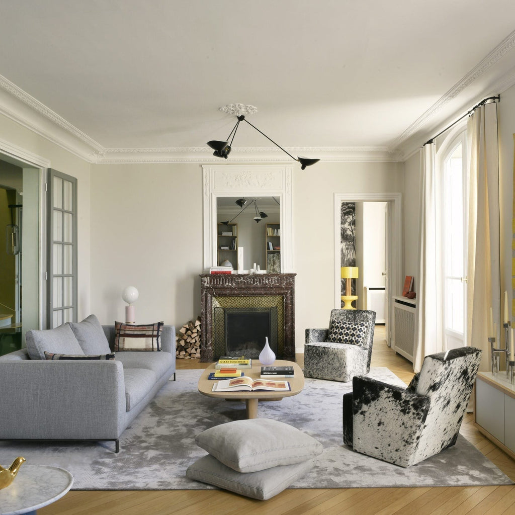 Lampada da soffitto designer – Metallo – Nero/Bianco – 5 punti luce – Stile industriale per soggiorno