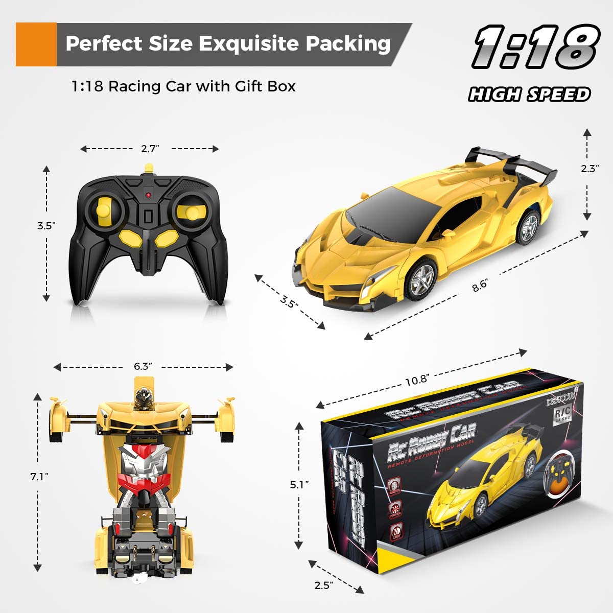 Auto RC trasformabili per bambini
