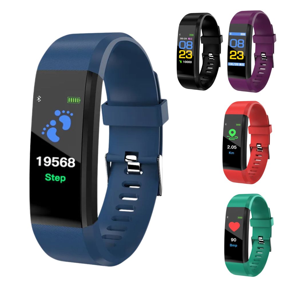 Sandsberg | Smartwatch Senior – Fitness Tracker di base con contapassi, monitoraggio della frequenza cardiaca e design intuitivo