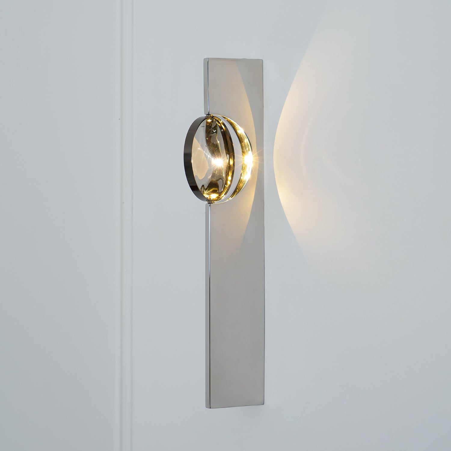 Lampada da Parete Domesi – LED – Nera – 3 Altezze – Affascinante Proiezione di Luce per Interni