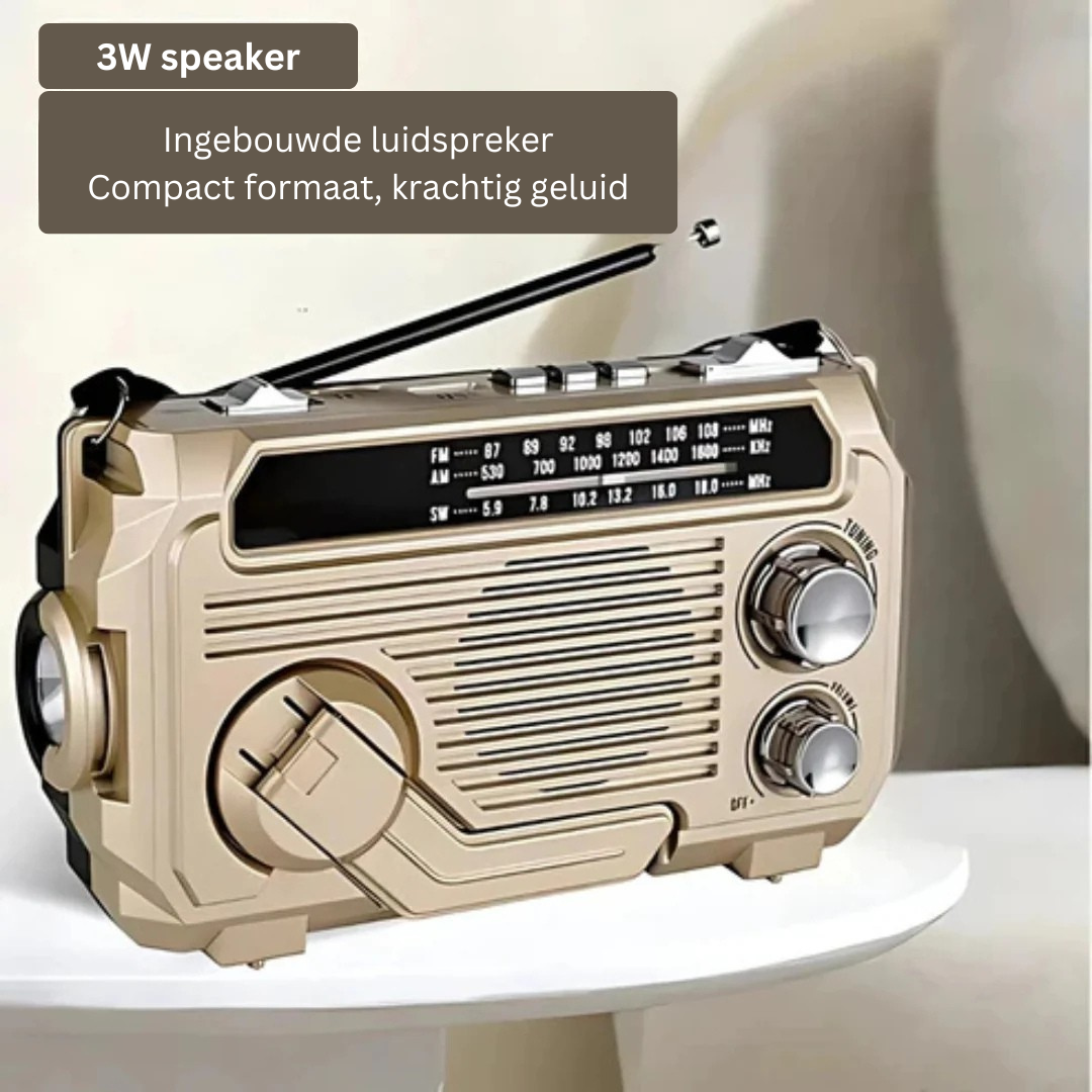 Serein | Noodradio con Powerbank – design elegante – suono ad alta fedeltà – ricaricabile