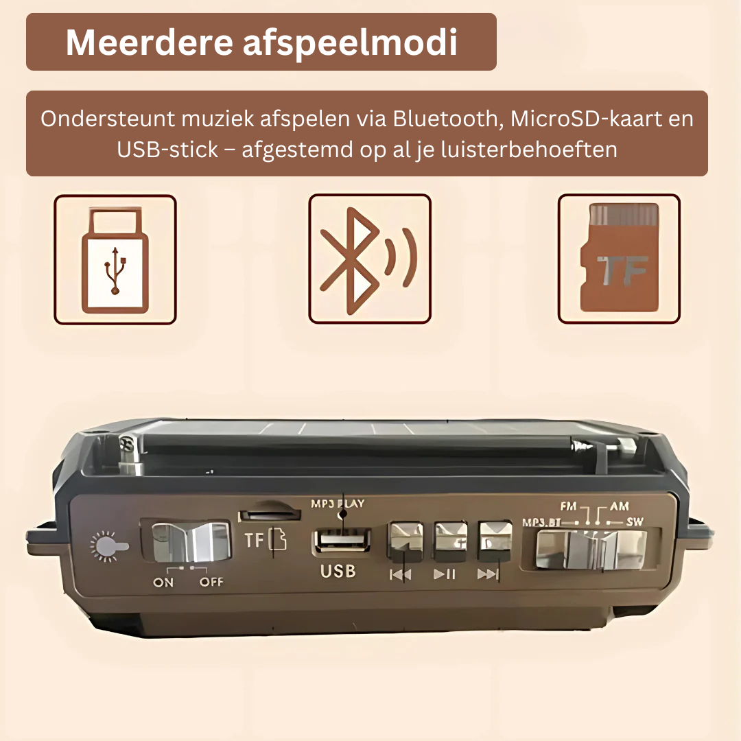 Serein | Noodradio con Powerbank – design elegante – suono ad alta fedeltà – ricaricabile