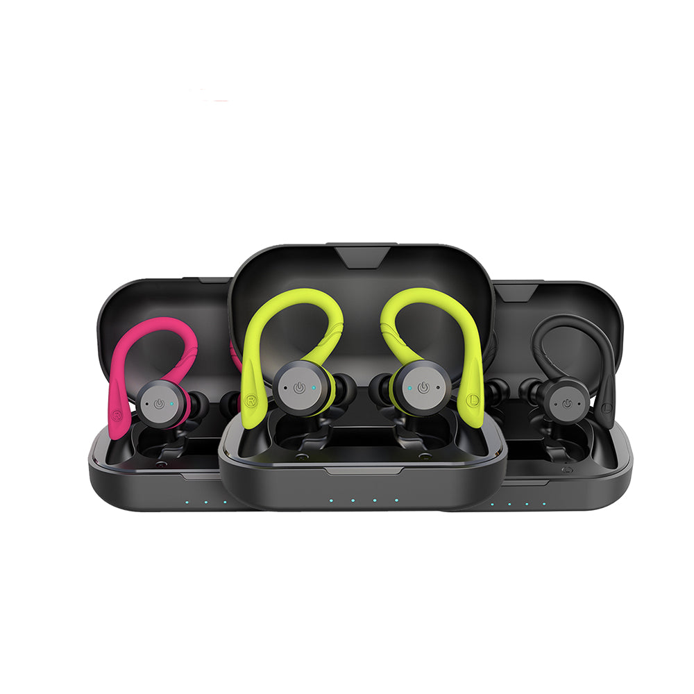 Vega - Auricolari sportivi wireless impermeabili con 20 ore di autonomia