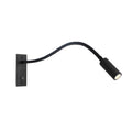 Lampada da Parete Elezor – Metallo – Nero – Braccio Flessibile – Moderno Applique LED per Accenti Confortevoli