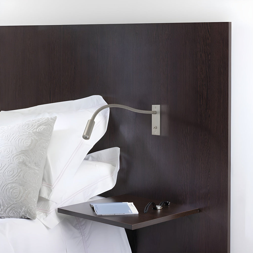 Lampada da Parete Elezor – Metallo – Nero – Braccio Flessibile – Moderno Applique LED per Accenti Confortevoli