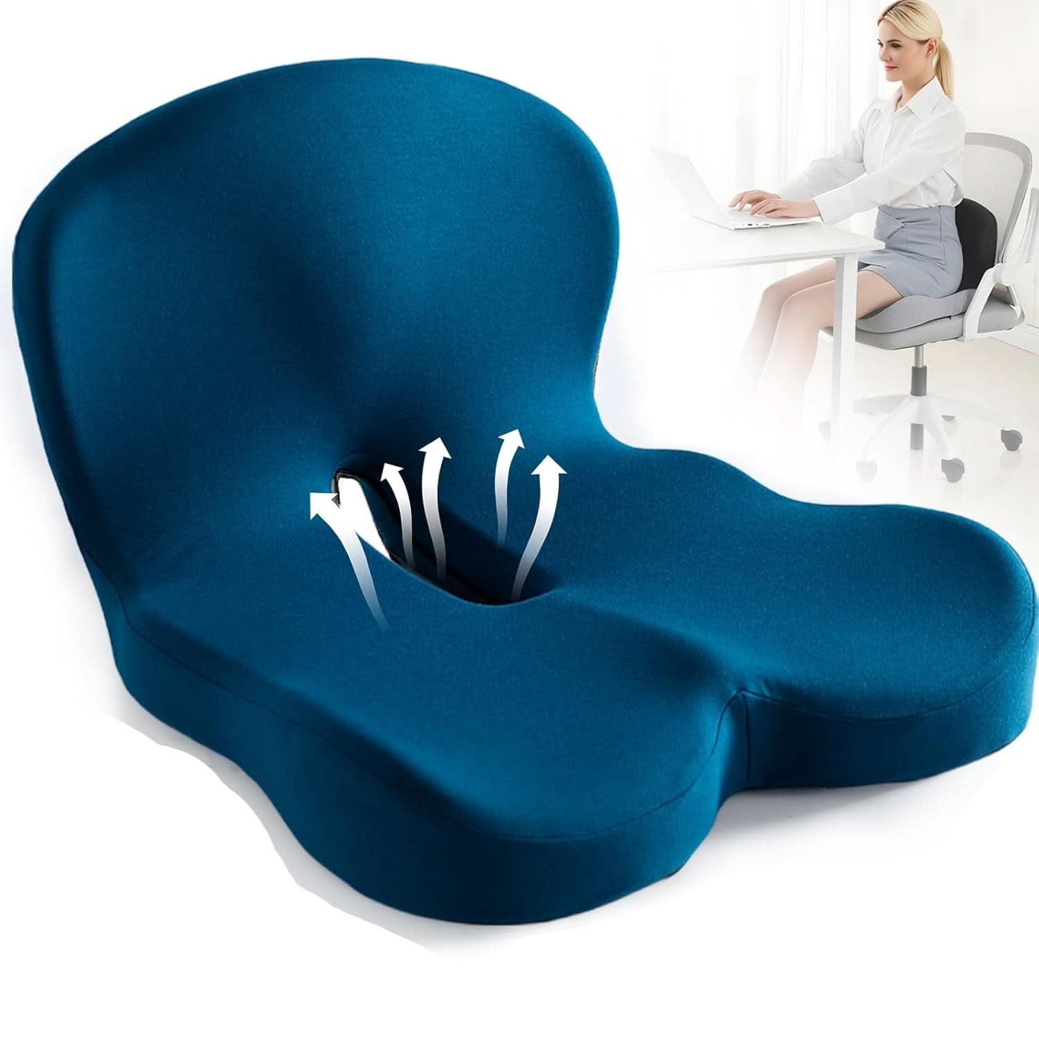 ERGOCOMFORT PAD – Cuscino in Memory Foam Premium per Postura e Comfort