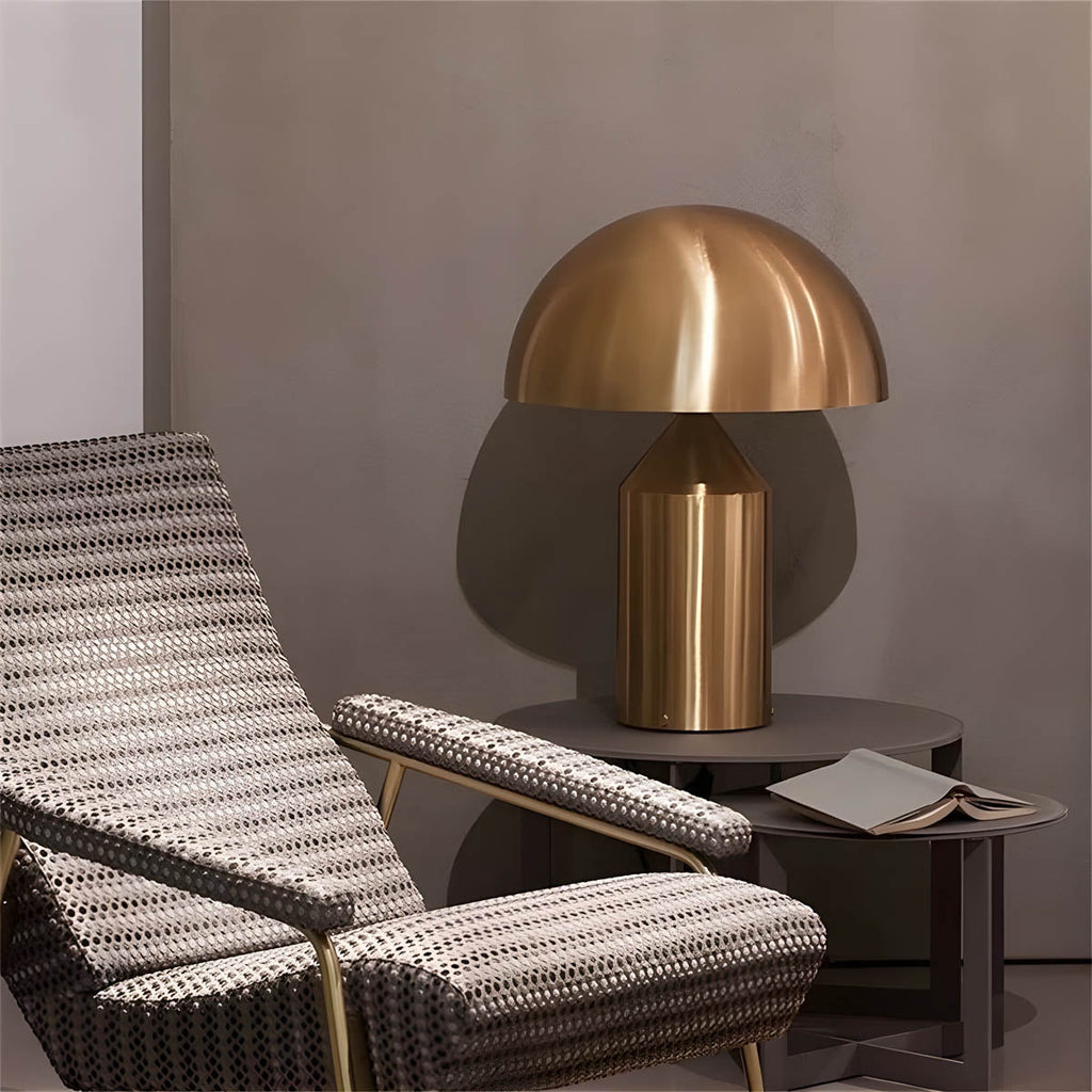 Estylo Lampada da Tavolo – Metallo & Vetro – Bianco – Ø 30 cm – Design Moderno per Illuminazione Elegante