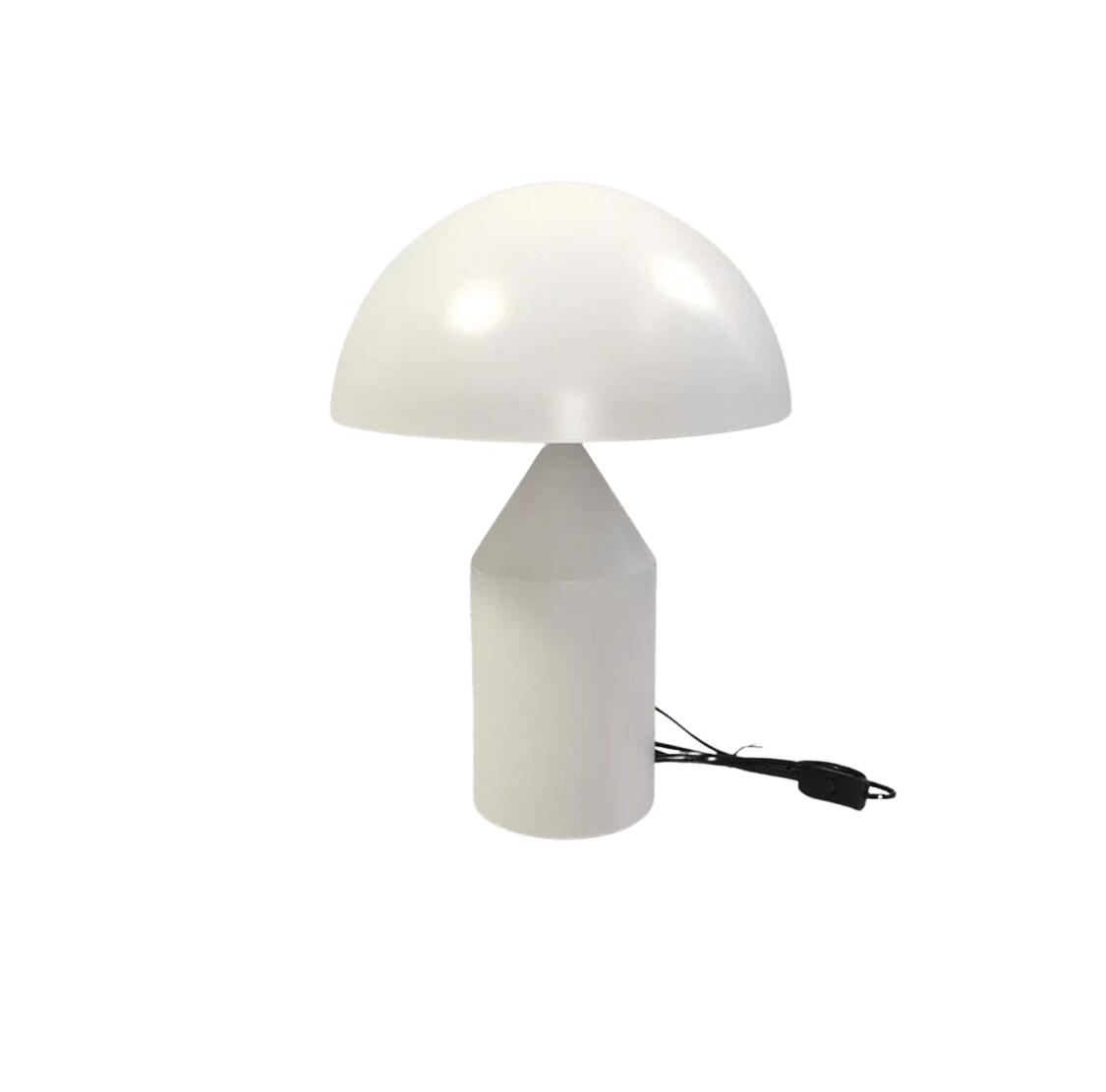 Estylo Lampada da Tavolo – Metallo & Vetro – Bianco – Ø 30 cm – Design Moderno per Illuminazione Elegante