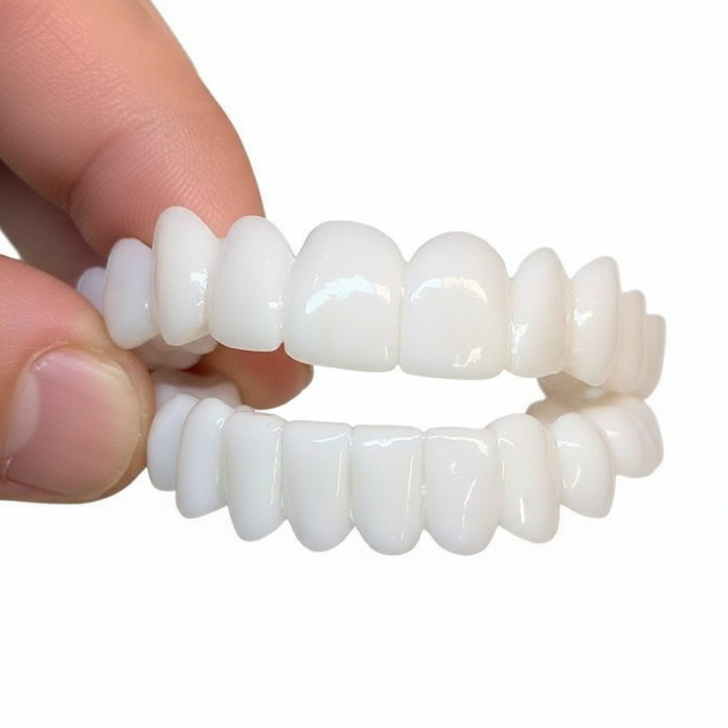Brehn | Smile Veneers | Veneers cosmetici personalizzabili | Resina speciale medica | Correzione del sorriso istantanea | Arcata dentale superiore e inferiore