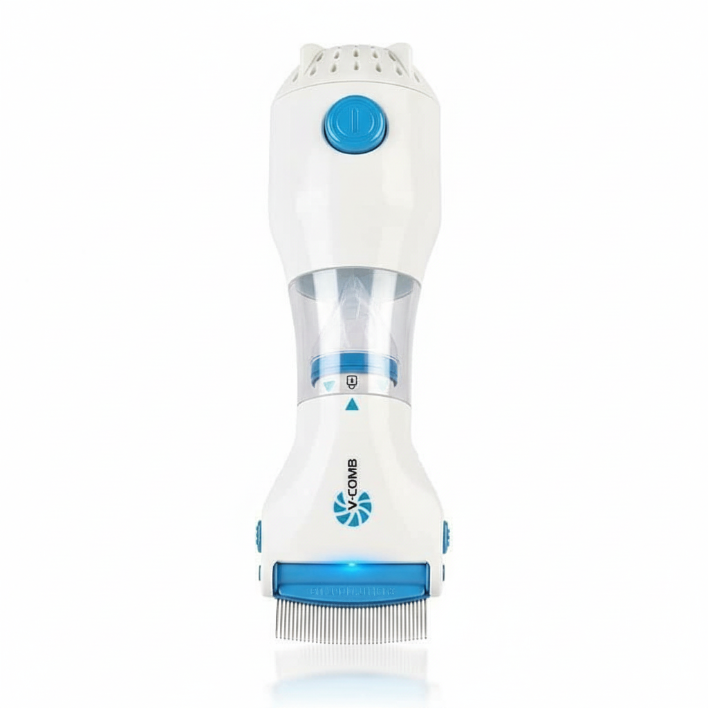 Brehn | Rimuovi pidocchi elettrico | Tecnologia di aspirazione a vuoto | Sistema di denti in acciaio inossidabile | Estrazione di lendini senza sostanze chimiche | Luce di controllo LED integrata | Incluso filtro igienico