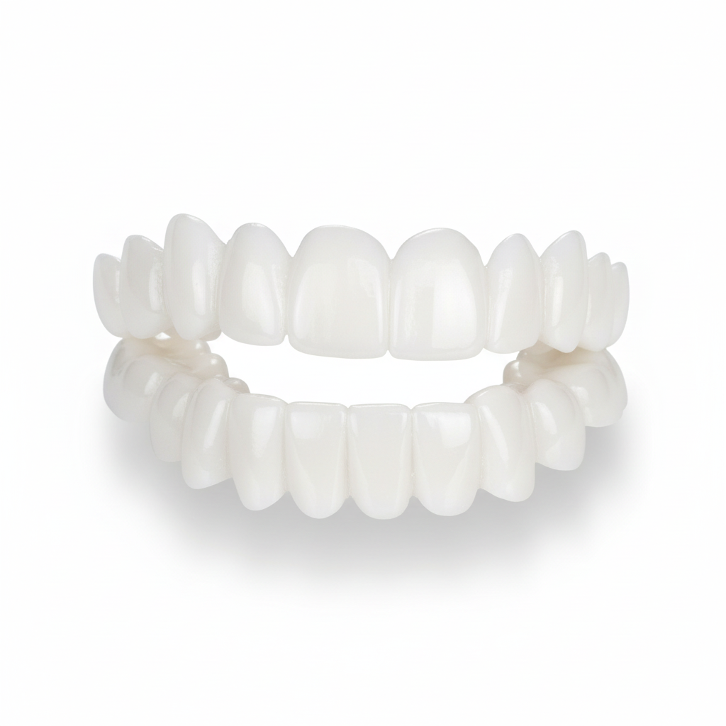Brehn | Smile Veneers | Veneers cosmetici personalizzabili | Resina speciale medica | Correzione del sorriso istantanea | Arcata dentale superiore e inferiore